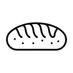 Italian Bread Loaf Bakery Icon Design
