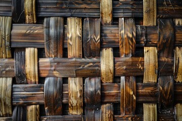 woven bamboo background