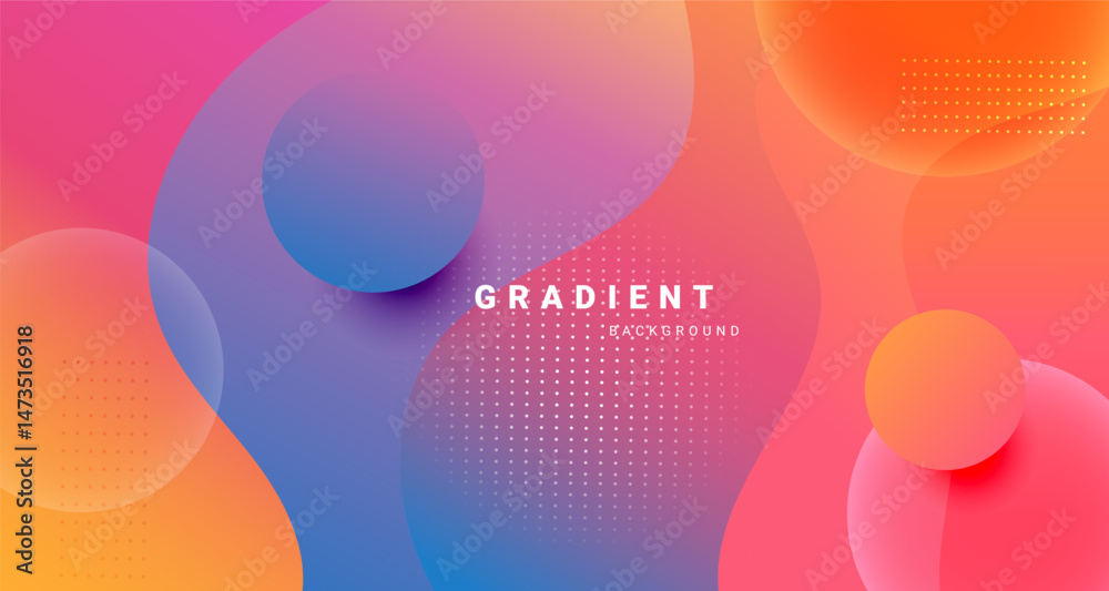 Poster colorful abstract background with smooth gradients, for web, banner, and presentation.