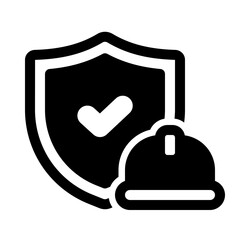 Protection Glyph Icon. Single icon, glyph vector icon