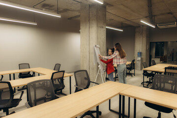 Team Collaboration in a Modern Office with Minimalist Interior Design