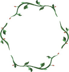 植物の装飾フレーム06