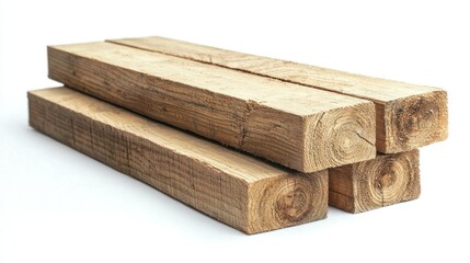 Fototapeta premium Timber isolated on white background