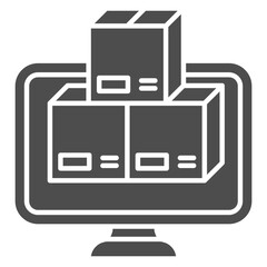 Digital Storefront  Icon Element For Design