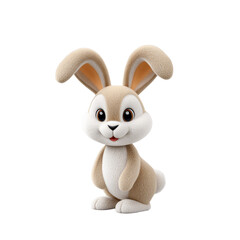 Delightful Soft Cloth Rabbit Doll on Elegant Black Background Showcasing the Charm of Stuffed Animals with Unique Fabric Patterns Perfect for Kids