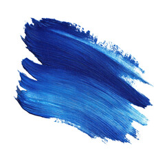 Stunning Blue Abstract Brushstroke Art - A Vibrant Visual Design , isolated on white background png