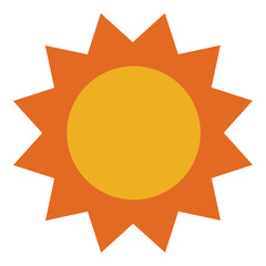 Cute Sun Illustration for Summer Design
