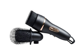 Black hair styling tools hairdryer brush set