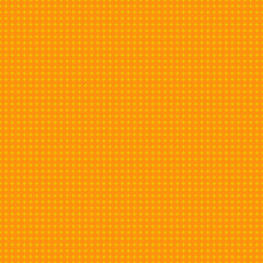 Fototapeta premium Simple abstract geometric polka dot fabric pattern Bright orange silhouette circles on yellow background Minimalistic two-color design