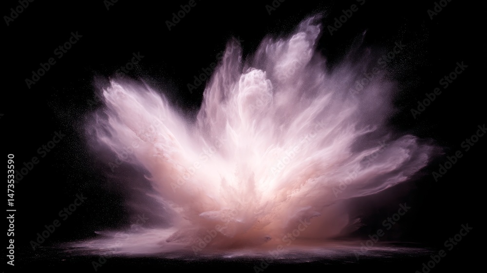 Poster a brilliant explosion of energy radiates vibrant colors and swirling forms, creating a captivating v