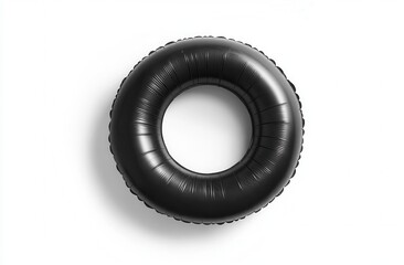 Black inflatable ring (1)