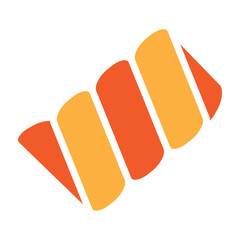 Licorice Stick Vector Glyph Two Colors Icon Design