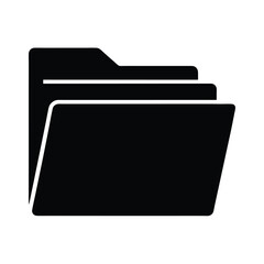 folder black silhouette 