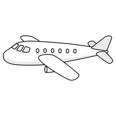シンプルな飛行機のイラスト