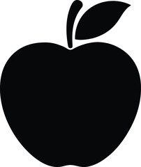 nutrition apple logo icon vector illustration