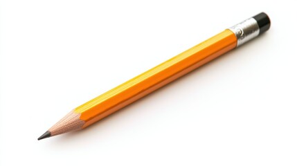 Naklejka premium Talking pencil isolated on white background