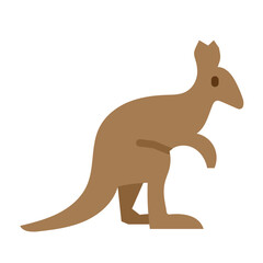 Kangaroo Vector Flat Icon Design