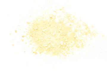 Pile of Fine Granulated Light Brown Sugar on Black Background