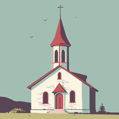 church in the village