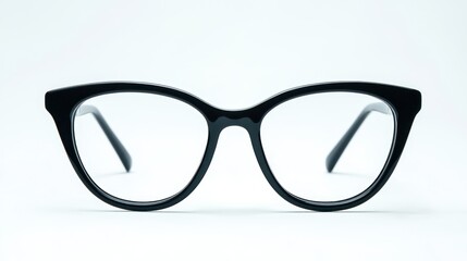 Fototapeta premium Thick frame glasses isolated on white background