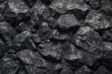 Dark gray stone texture with rough natural surface used for industrial design architectural mockups and construction visuals