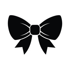black vector silhouette bow