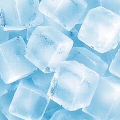 Cold Ice Cubes Background Texture.