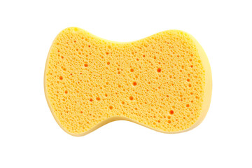 Yellow Cleaning Sponge Closeup Texture Detail