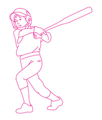 Youth Baseball Players,playing game,batting