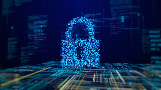 security binary code background