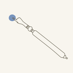 Yad vector illustration. A yad is a Jewish ritual pointer, popularly known as a Torah pointer. 