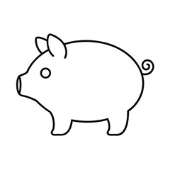 piggy bank and money