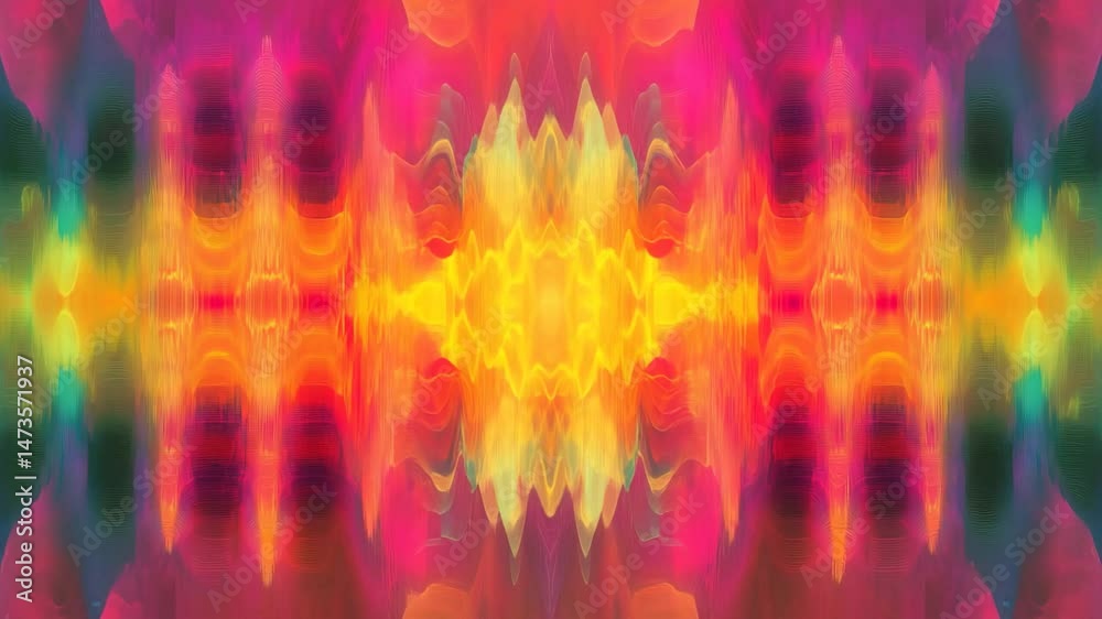 Poster Vibrant abstract soundwave pattern showcasing colorful energy and dynamic movement, Abstract Soundwave Pattern with Vibrant Colors