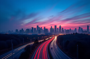 Obraz premium Reflective skyscraper business office buildings. Bottom up view of big modern city urban landscape offices.houses.modern.apartments bright saturated colors.generative ai