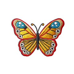 A vibrant butterfly with intricate wing patterns, showcasing beauty and detail
