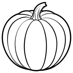 Stylized Pumpkin Vector Illustration