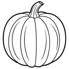 Stylized Pumpkin Vector Illustration