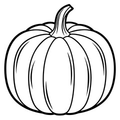 Stylized Pumpkin Vector Illustration