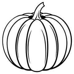 Stylized Pumpkin Vector Illustration