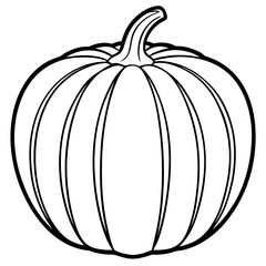 Stylized Pumpkin Vector Illustration