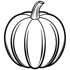 Stylized Pumpkin Vector Illustration