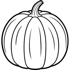 Stylized Pumpkin Vector Illustration