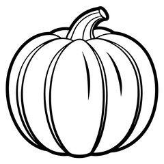 Stylized Pumpkin Vector Illustration
