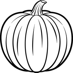 Stylized Pumpkin Vector Illustration
