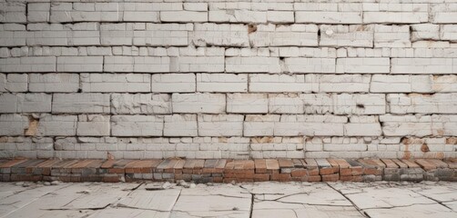 Cracked white brick, uneven surface, aged, grungy look,  whitewashed,  texture,  urban