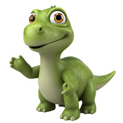 Fototapeta premium Cartoon dinosaur character illustration