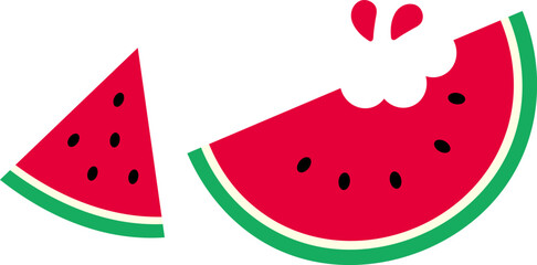 수박 과일 일러스트