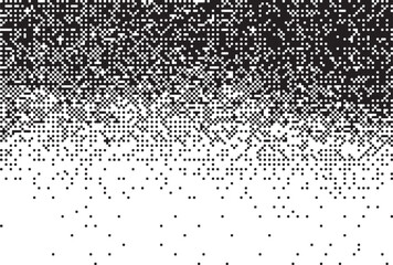 Monochrome Digital Noise Pattern Texture , A glitch-inspired monochrome digital pattern made of pixelated dot noise. Great for tech visuals, backgrounds, and experimental designs.