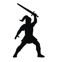 silhouette of a warrior