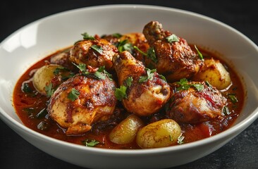 Smiling woman at a vibrant farmers market